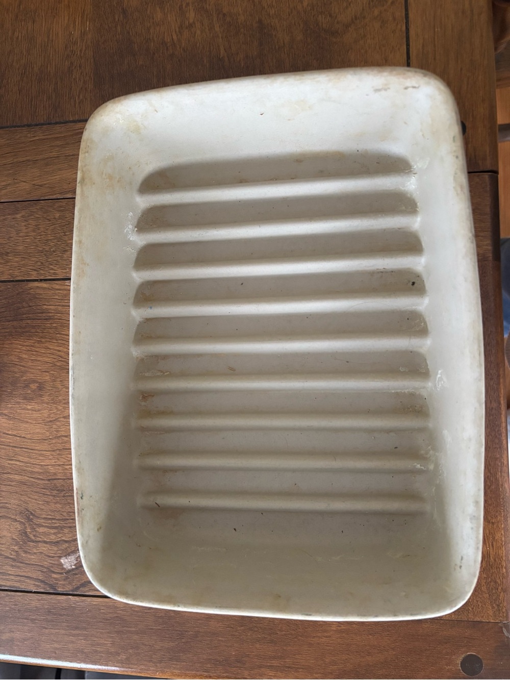 Pampered Chef stoneware
ridged baker